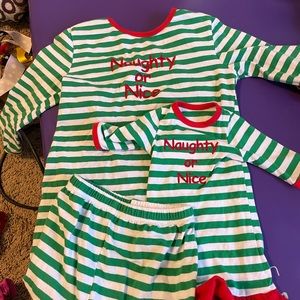 Kids Christmas nightgown with matching doll